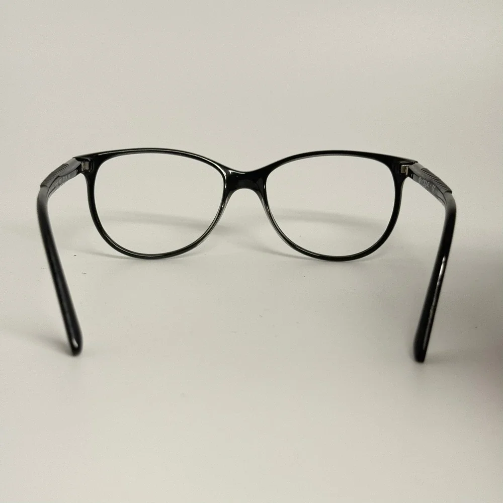 Vogue VO 5030 W827 Black Cat Eye Eyeglasses Frames 53-16-140 Braided Temple